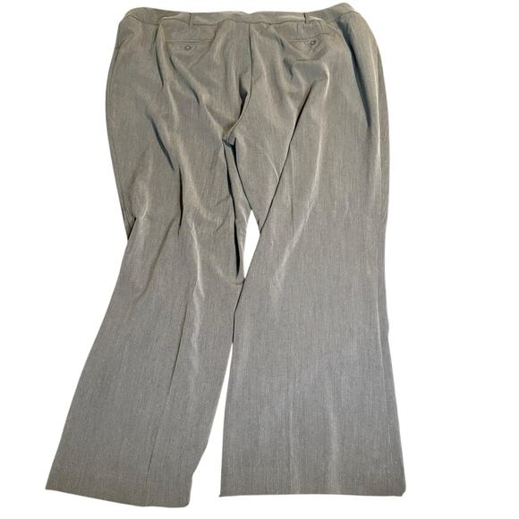 Avenue Wide Leg Tailored Dress Trousers, Greige, Women's Plus Size 30W - Picture 4 of 5